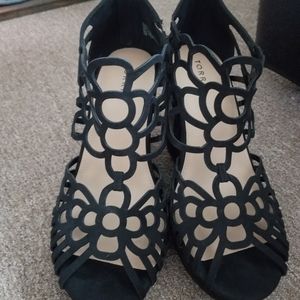 Torrid Laser Circle Cutout Platform Shoes